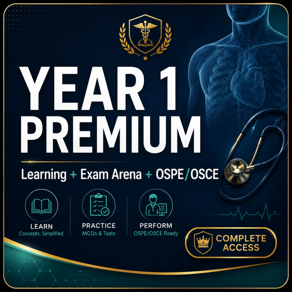 Year 1 MBBS — Premium Plan