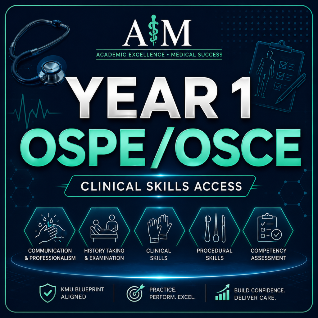 Year 1 MBBS — OSPE/OSCE Clinical Skills
