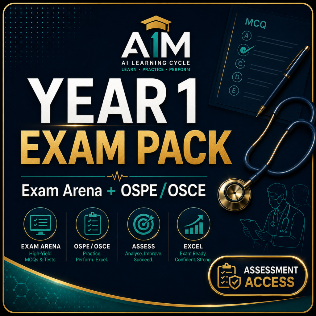 Year 1 MBBS — Assessment Pack
