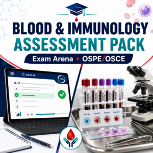 Blood & Immunology Exam Arena + OSPE/OSCE Pack — Year 1 MBBS