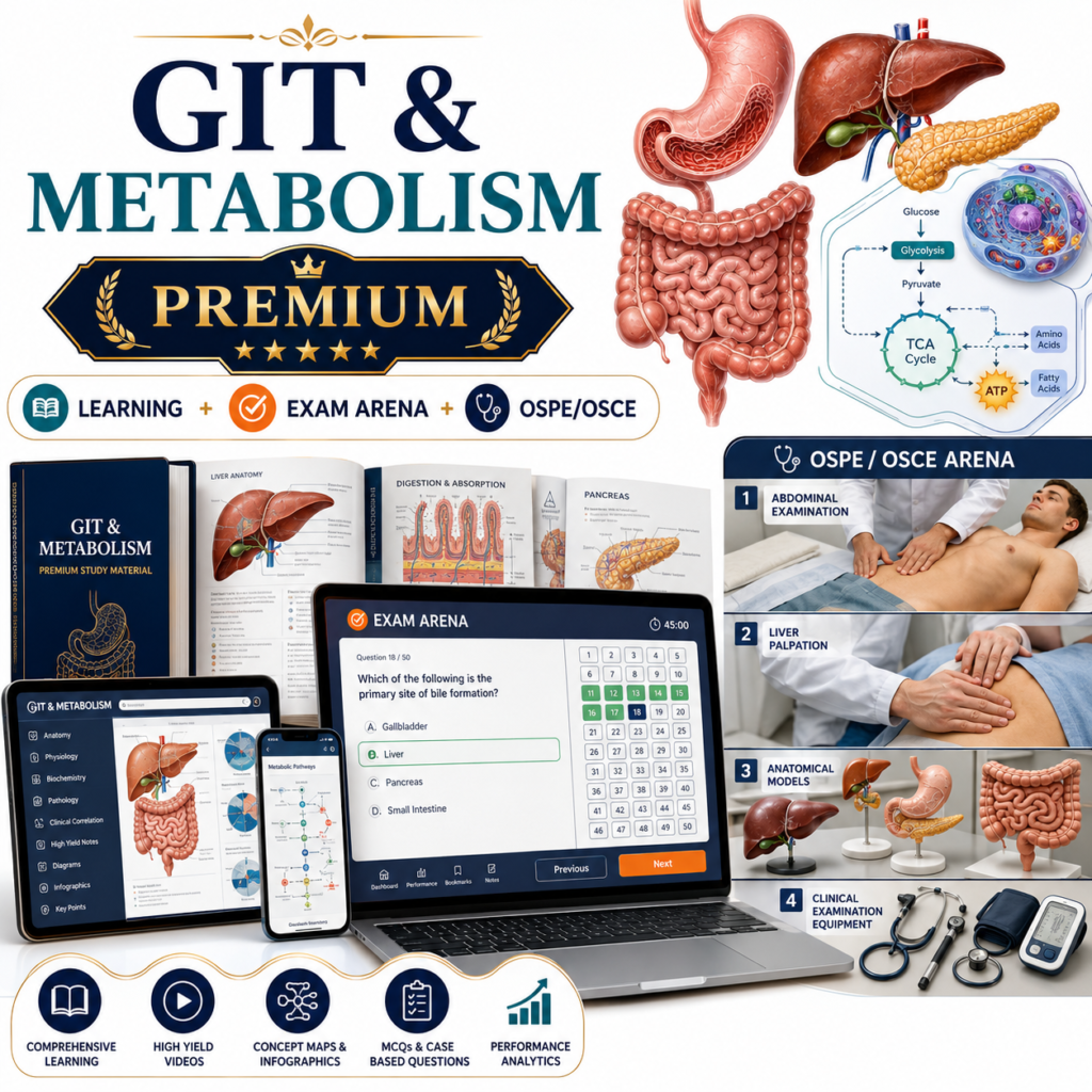 GIT & Metabolism Premium — Year 2 MBBS
