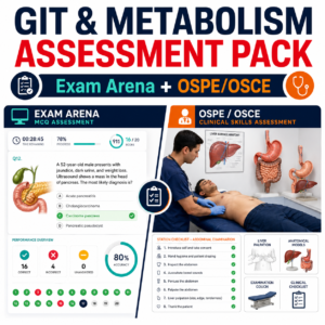 GIT & Metabolism Exam Arena + OSPE/OSCE Pack — Year 2 MBBS