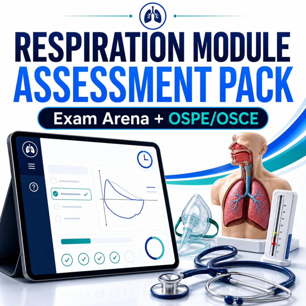 Respiratory Exam Arena + OSPE/OSCE Pack — Year 1 MBBS