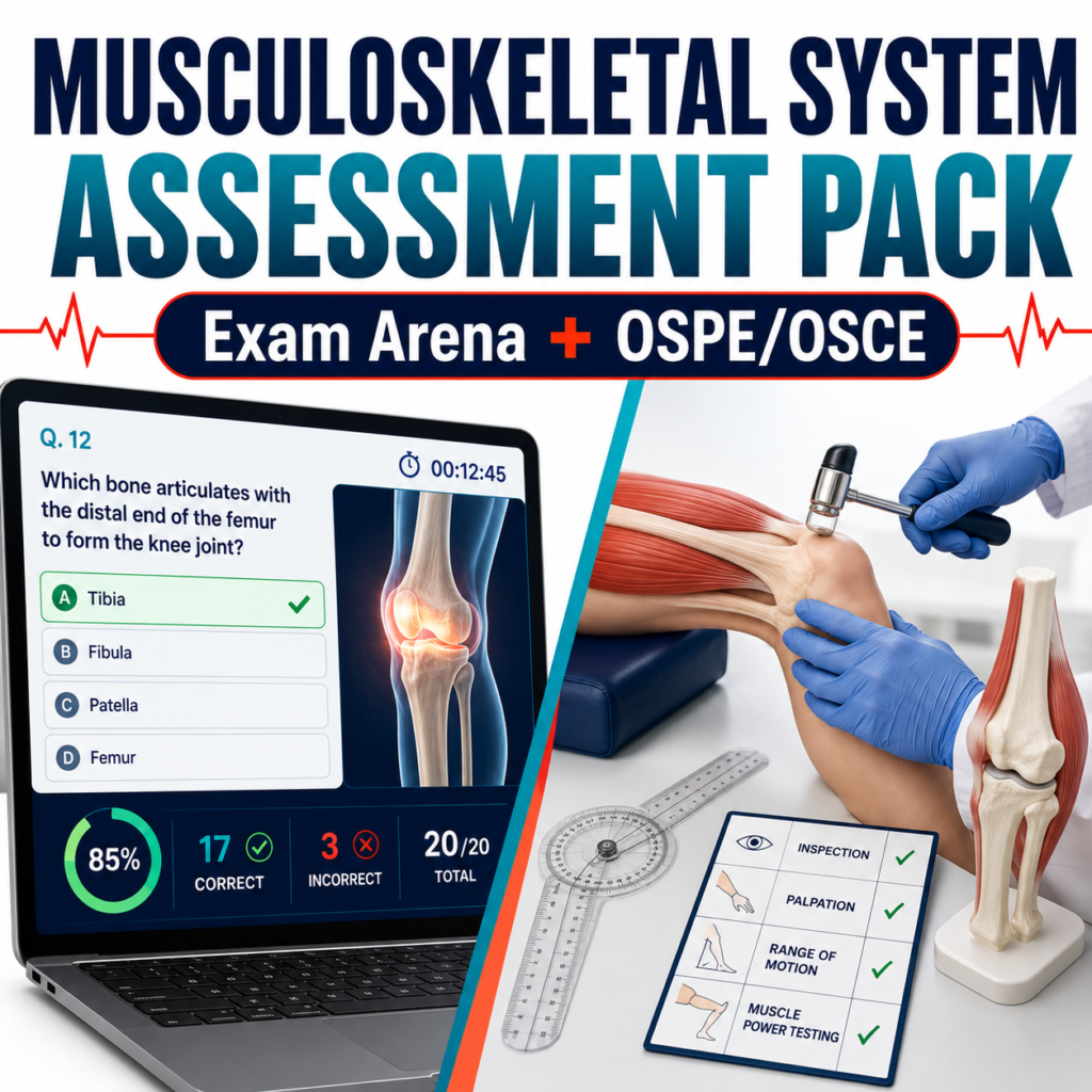 MSK Exam Arena + OSPE/OSCE Pack — Year 1 MBBS