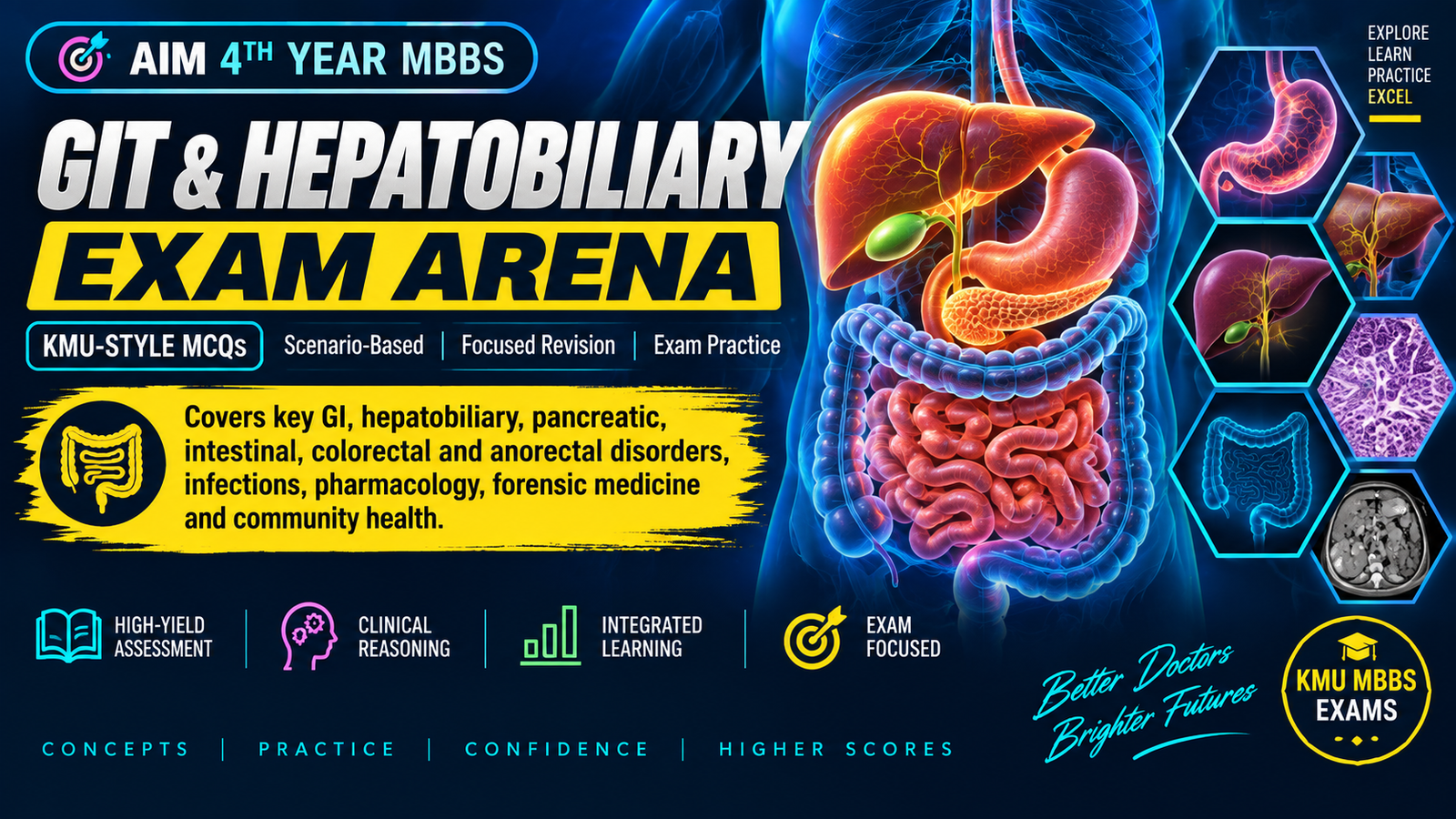 🎯 AIM 4th Year GIT & Hepatobiliary Module Exam Arena